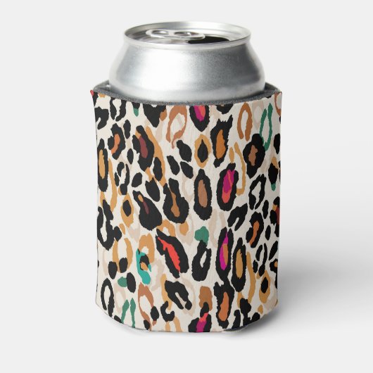 Levendige Leopard Animal Prints Blikjeskoeler (Blikje Achterkant)