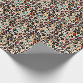 Levendige Leopard Animal Prints Cadeaupapier (Hoek)