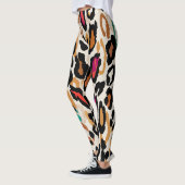 Levendige Leopard Animal Prints Leggings (Links)