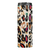 Levendige Leopard Animal Prints Thermosbeker (Achterkant)