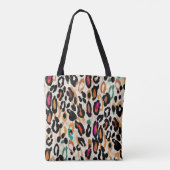 Levendige Leopard Animal Prints Tote Bag (Achterkant)