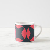 Levendige, levendige, eenvoudige, abstracte geomet espresso kop (Rechts)