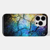Levendige levendige kleuren splash gebarsten iPhon iPhone Hoesje (Achterkant horizontaal)