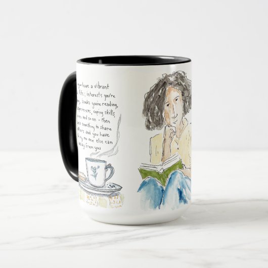 Levendige levensduur mok (Voorkant links)