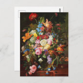 Levendige levensduur van Rozen, tulpen en anjers Briefkaart (Voorkant / Achterkant)