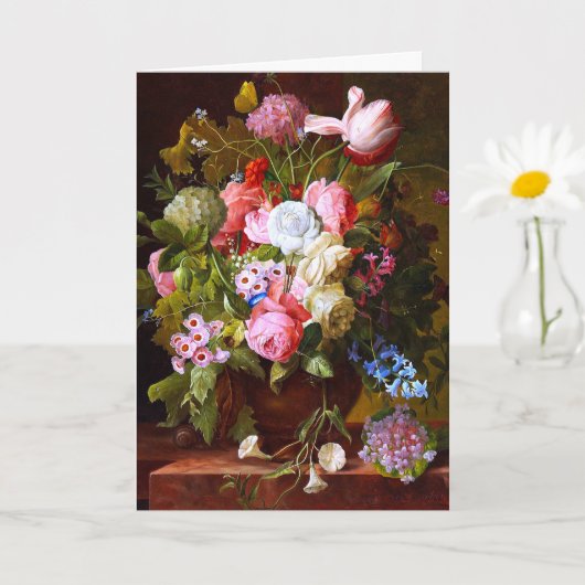 Levendige levensduur van Rozen, tulpen en hyacinte Kaart (Kleine Plant)