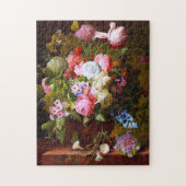 Levendige levensduur van Rozen, tulpen en hyacinte Legpuzzel (Verticaal)