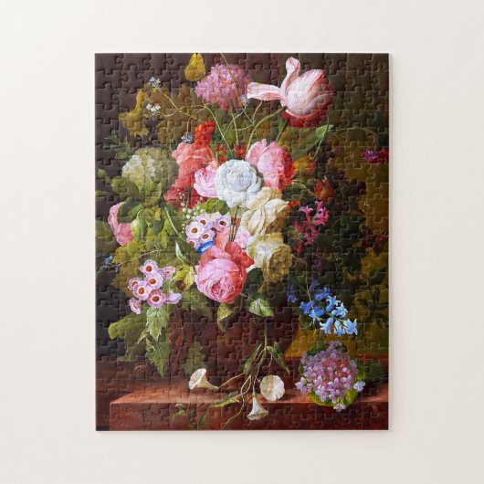 Levendige levensduur van Rozen, tulpen en hyacinte Legpuzzel (Verticaal)