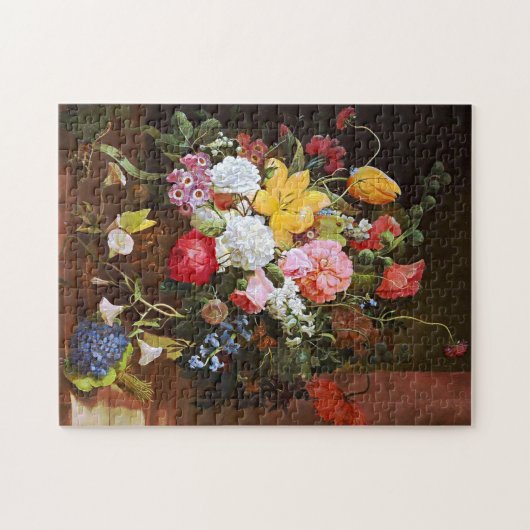 Levendige levensduur van Rozen, tulpen en overvall Legpuzzel (Horizontaal)