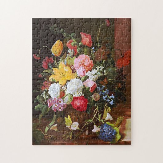 Levendige levensduur van Rozen, tulpen en overvall Legpuzzel (Verticaal)