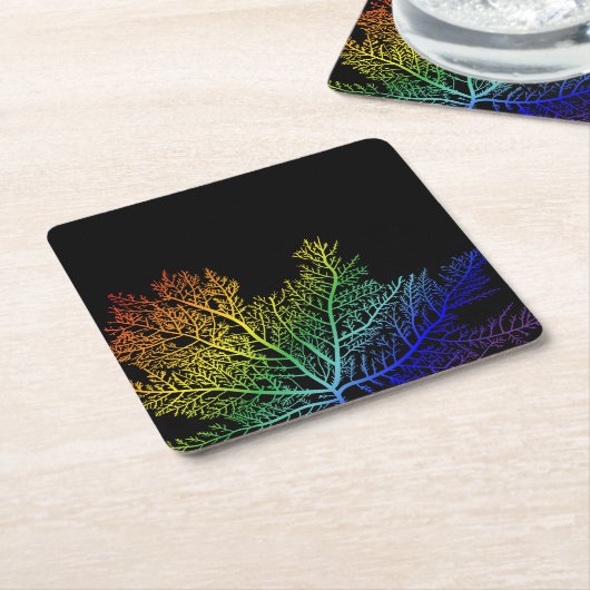 Levendige LGBTQ + tafeldecoratie Kartonnen Onderzetters (Schuin)