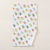 Levendige Liefde Bugs Waterverf Kevers Bad Handdoek (Handdoek)