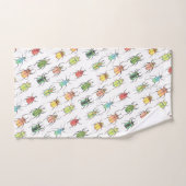 Levendige Liefde Bugs Waterverf Kevers Bad Handdoek (Handdoek)