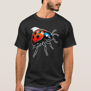 Levendige Lieveheersbeestje Uitbarsting T-shirt