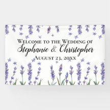 Levendige Lila Waterverf Elegant Summer Wedding