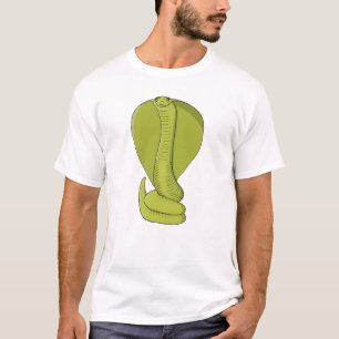 Levendige limoengroene cobra t-shirt