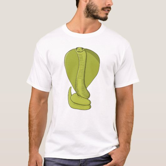 Levendige limoengroene cobra t-shirt (Voorkant)
