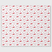 Levendige lippen en het woord liefde cadeaupapier (Vlak)