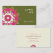 Levendige Lotus Natuurlijke Gezondheid en Wellness Visitekaartje (Voorkant / Achterkant)