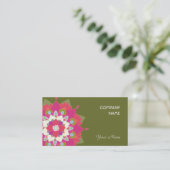 Levendige Lotus Natuurlijke Gezondheid en Wellness Visitekaartje (Staand voorkant)