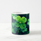Levendige Lucky Four Leaf Clover - Sparkle W Koffiemok (Center)