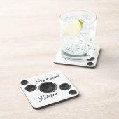 Levendige luidsprekers — wit bier onderzetter (Rechterzijde)