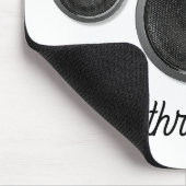 Levendige luidsprekers — wit muismat (Hoek)