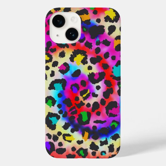 Levendige luipaardprint Case-Mate iPhone case (Achterkant)