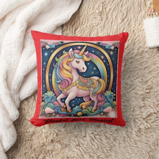 "Levendige Luxe Whimsy" Kussen (Deken)