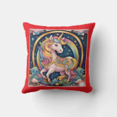 "Levendige Luxe Whimsy" Kussen (Achterkant)