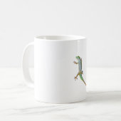 Levendige Madagaskar Groene Daggekko Koffiemok (Voorkant links)