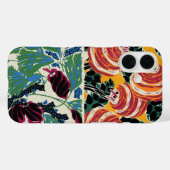 Levendige Magenta & Oranje Abstracte Bloemkunst Case-Mate iPhone Case (Achterkant (horizontaal))