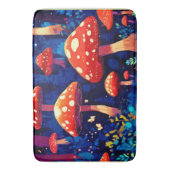 Levendige Magic Mushroom Forest Art Badmat (Voorkant Verticaal)