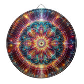 Levendige Mandala Dart Board Dartbord (Voorkant)