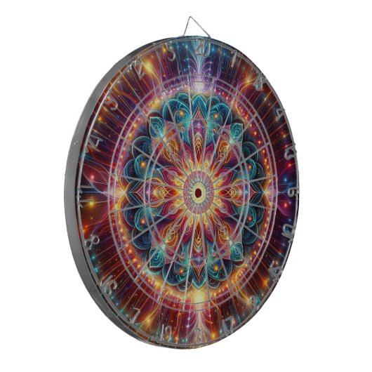 Levendige Mandala Dart Board Dartbord (Voorkant Links)