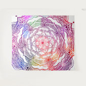 Levendige Mandala Kunst mooi Chic Stijlvol elegant Wandkleed (Voorkant (horizontaal))