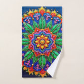 Levendige Mandala Kunstenaarschap Bad Handdoek (Handdoek)