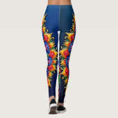 Levendige Mandala Kunstenaarschap Leggings (Achterkant)