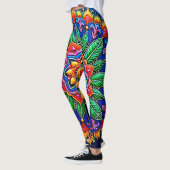 Levendige Mandala Kunstenaarschap Leggings (Links)