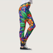 Levendige Mandala Kunstenaarschap Leggings (Rechts)