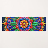Levendige Mandala Kunstenaarschap Yogamat (Voorkant (horizontaal))