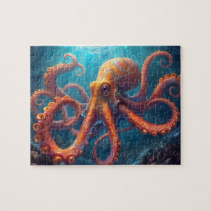 Levendige Mandala Octopus Kunst Legpuzzel