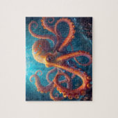 Levendige Mandala Octopus Kunst Legpuzzel (Verticaal)