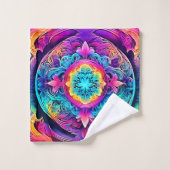 Levendige Mandala Spirit Bad Handdoek (Wasdoekje)