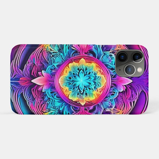 Levendige Mandala Spirit Case-Mate iPhone Case (Achterkant (horizontaal))