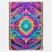 Levendige Mandala Spirit Deken (Voorkant Verticaal)