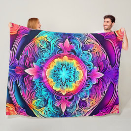 Levendige Mandala Spirit Fleece Deken