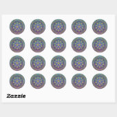 Levendige Mandala Sticker (Vel)