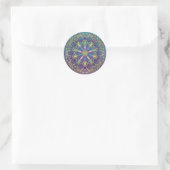 Levendige Mandala Sticker (Tas)