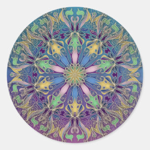Levendige Mandala Sticker